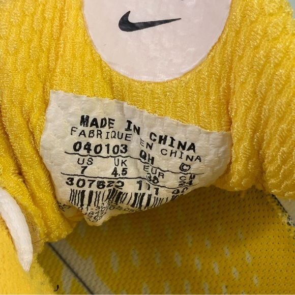 Nike Zoom Air Vapor series running iridescent trim sneaker white yellow SZ 7 EUC - Picture 11 of 16